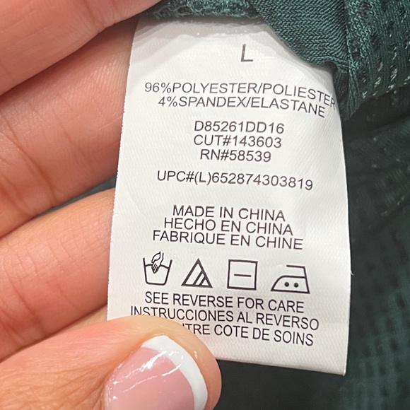 Xtraordinary Junior dress Large Green Long Sleeve Glitter Faux Wrap Mini Dress - Picture 8 of 8